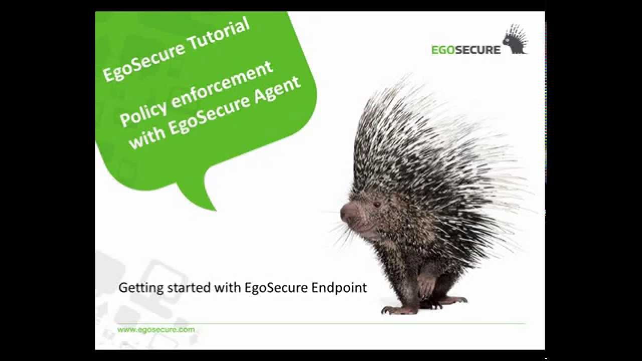 Policy Enforcement with EgoSecure agent