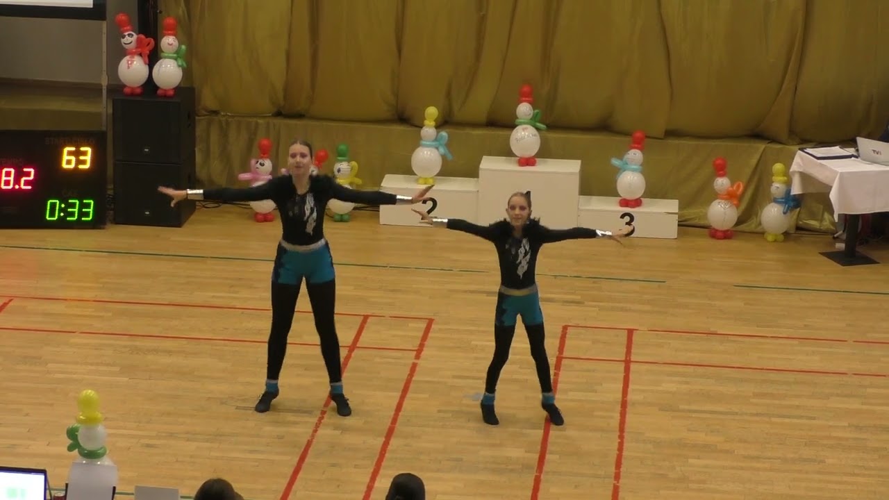 Levrincová Johana a Šikýřová Nela, ktg. duo girls - 2.místo