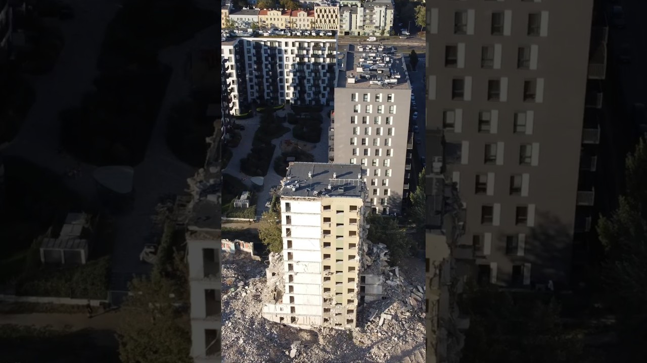 Rozbiórka Hotelu Felix w Warszawie 