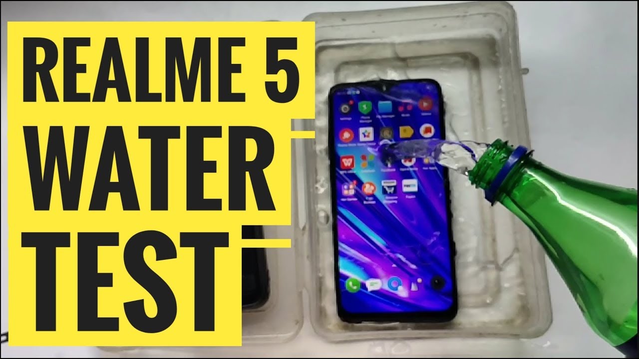 Realme 5 Water Test
