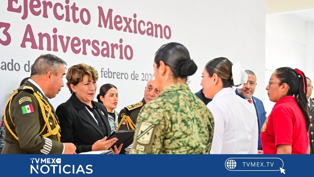 Conmemora Delfina Gómez 113 Aniversario del Ejército Mexicano en Rayón