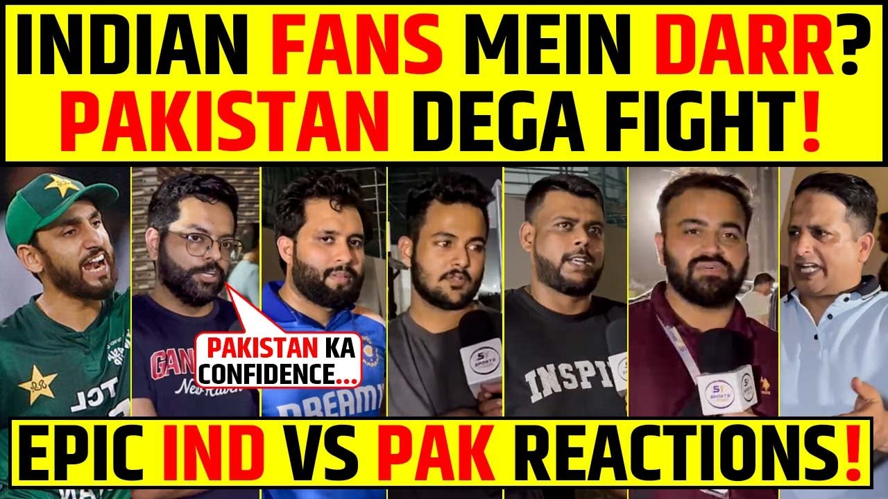 IND VS PAK: INDIAN FANS MEIN DARR? PAKISTAN DEGA FIGHT! EPIC IND VS PAK REACTION #indvspak #asiacup