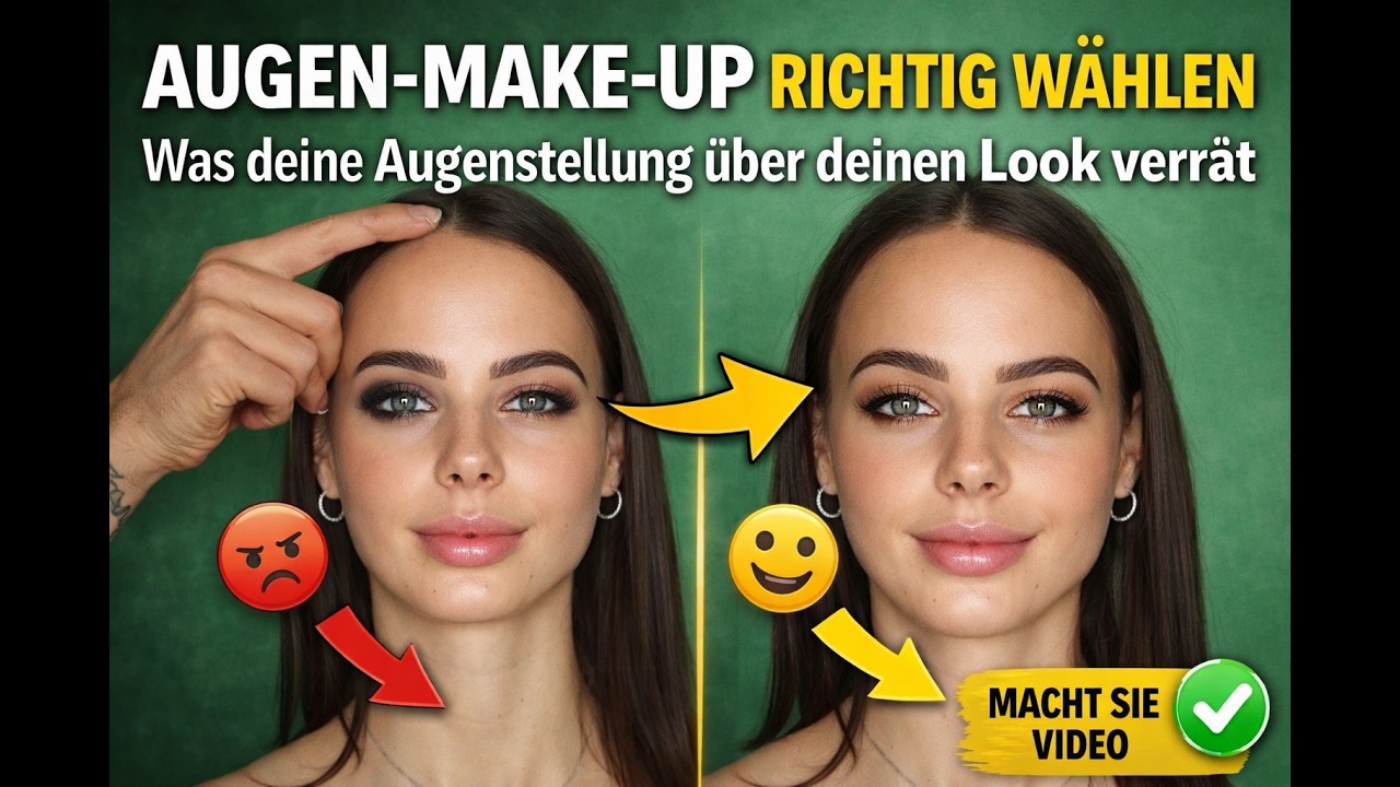 Augen Make-up richtig wählen! 👀 Was Deine Augenstellung über Deinen Look verrät | Must-See Video!