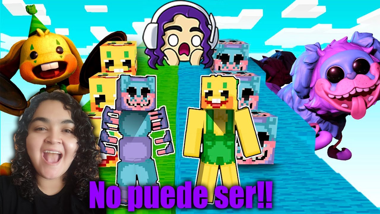 DESAFIO con @PathoFail LUCKYBLOCK BUNZO BUNNY VS PJ PUG EN MINECRAFT😱🟣🟡🔥|| Andy 7w7 || #minecraft