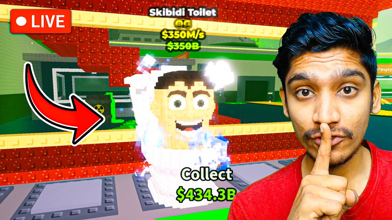 SKIBIDI TOILET in Steal A Brainrot 🚽🤔 | Kavi Patel LIVE 🔴