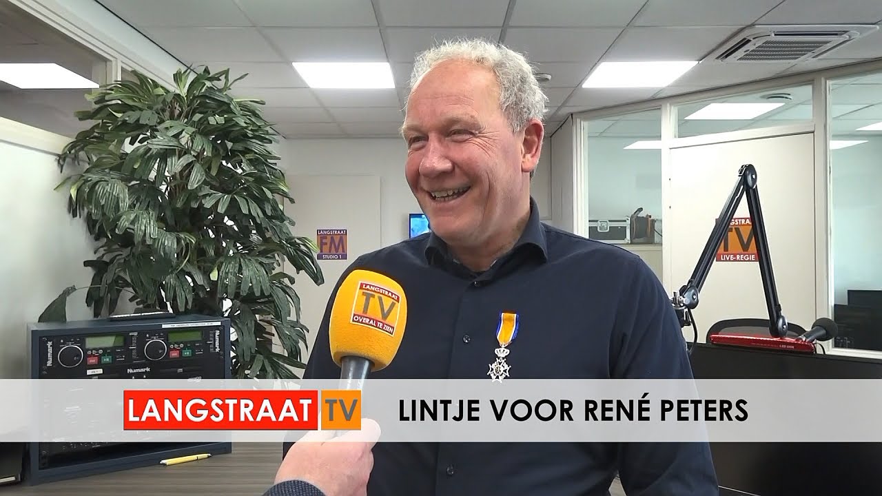 Lintje voor Ren&eacute; Peters (voorzitter Langstraat Media)