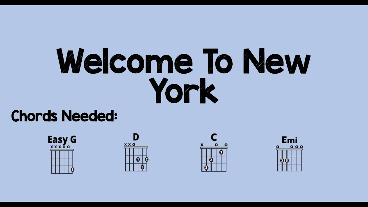 Welcome To New York Guitar Play Along