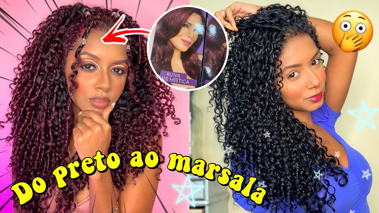 TIREI A TINTA PRETA DO CABELO E PINTEI DE MARSALA parte 2 | Fabíola Costa