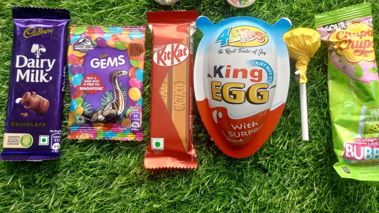 Sweets popular delicious candys |Colourful  lollipop gems kitkat chocolate unboxing | sweets fun. 