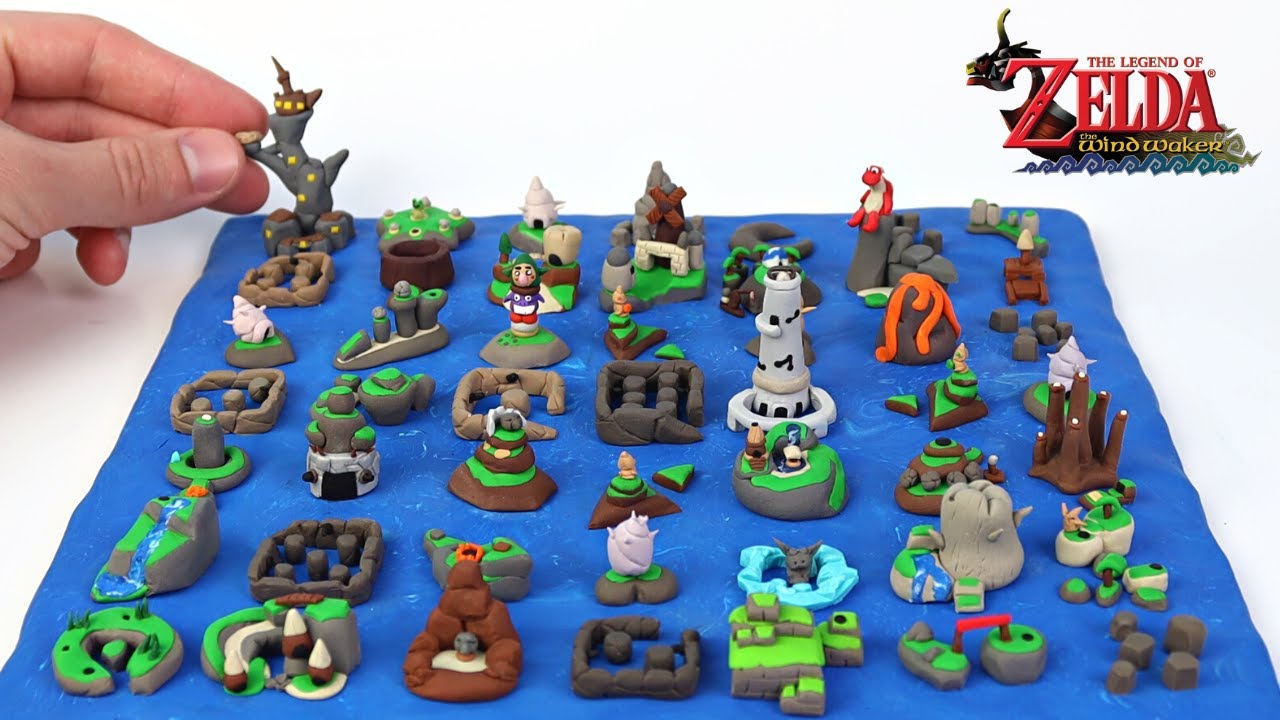 Making The World Map From The Wind Waker - Polymer Clay Tutorial (The Legend Of Zelda)