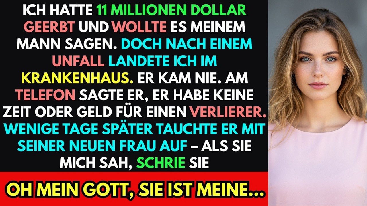 Ich überlebte einen Unfall, nach 11 Mio.Erbe.Als die neue Frau meines Mannes mich sah, schrie sie...
