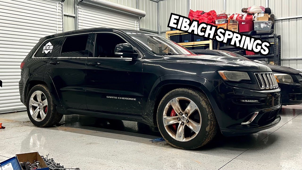 Lowering A Jeep SRT8 With Eibach Lowering Springs!