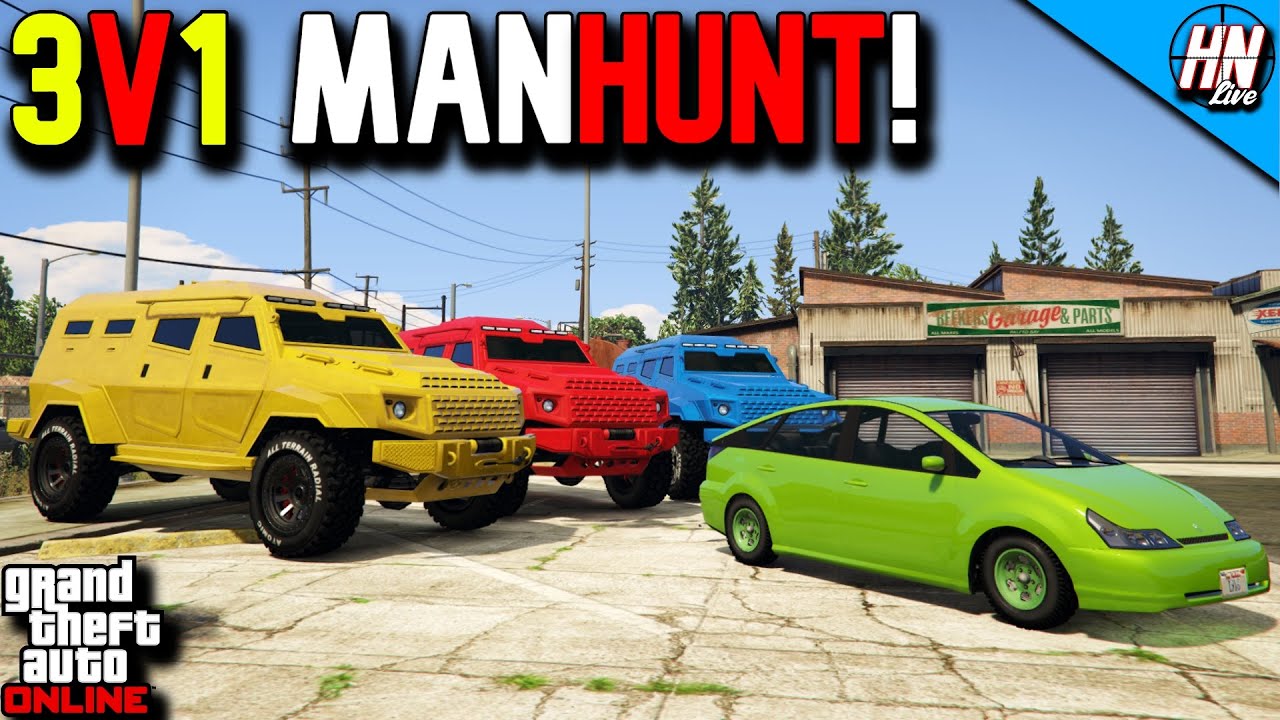 GTA 5 INSURGENTS VS PRIUS 3V1 MANHUNT! при участии @LordLongLegs @NPC-YSK @twingo.mp4
