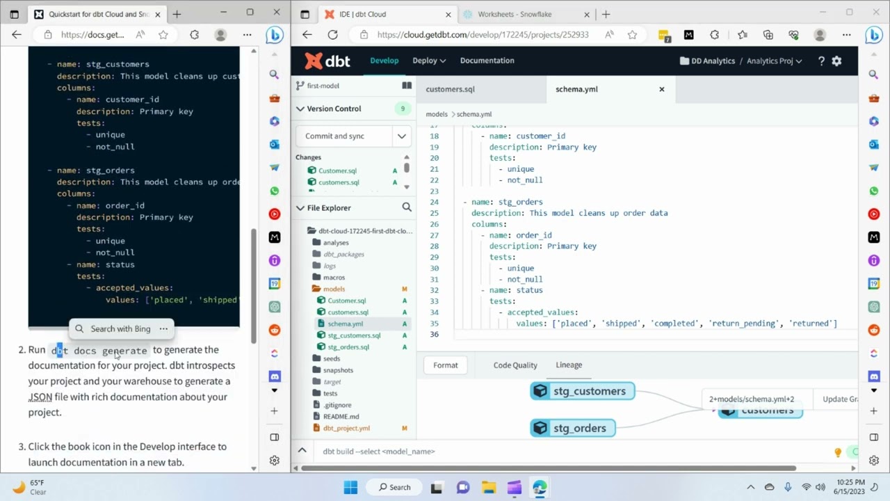 DBT Cloud: Generating DBT Doc for Documentation #10