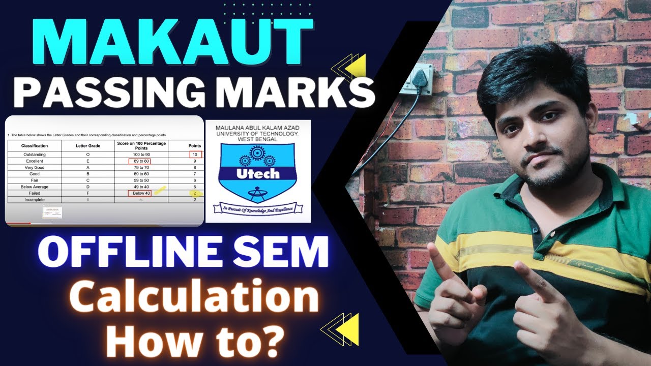 Passing Marks in MAKAUT Semester Examination | Calculation Makaut Credit System