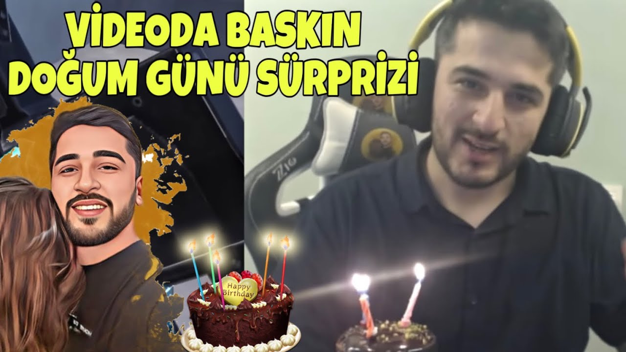 VİDEODA BASKIN YEDİM! DOĞUM GÜNÜ SÜRPRİZİ! -PUBG MOBİLE