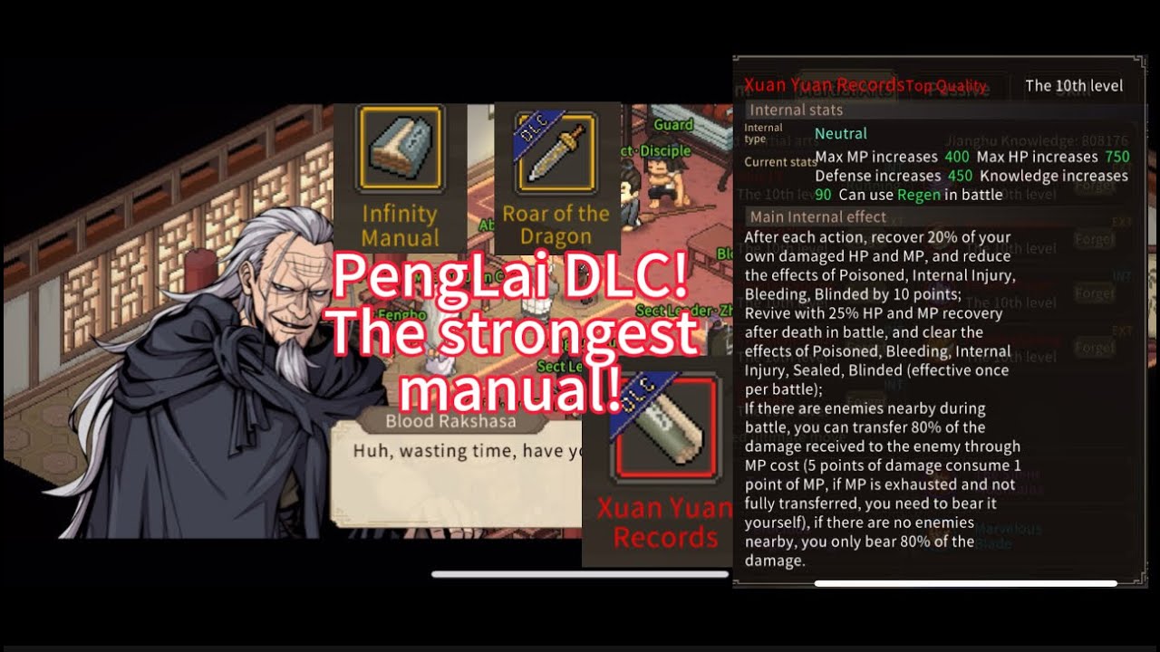 Hero's adventure: road to passion EP23 (PENGLAI DLC!The way to get Infinity manual,xuanyuan record!)