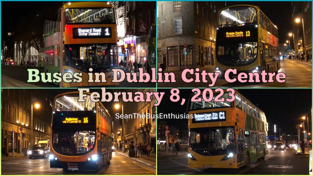 Buses in Dublin City Centre | February 8, 2023