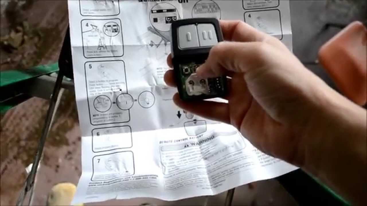 How To Program a Chamberlain Clicker Universal Garage Door Remote Control
