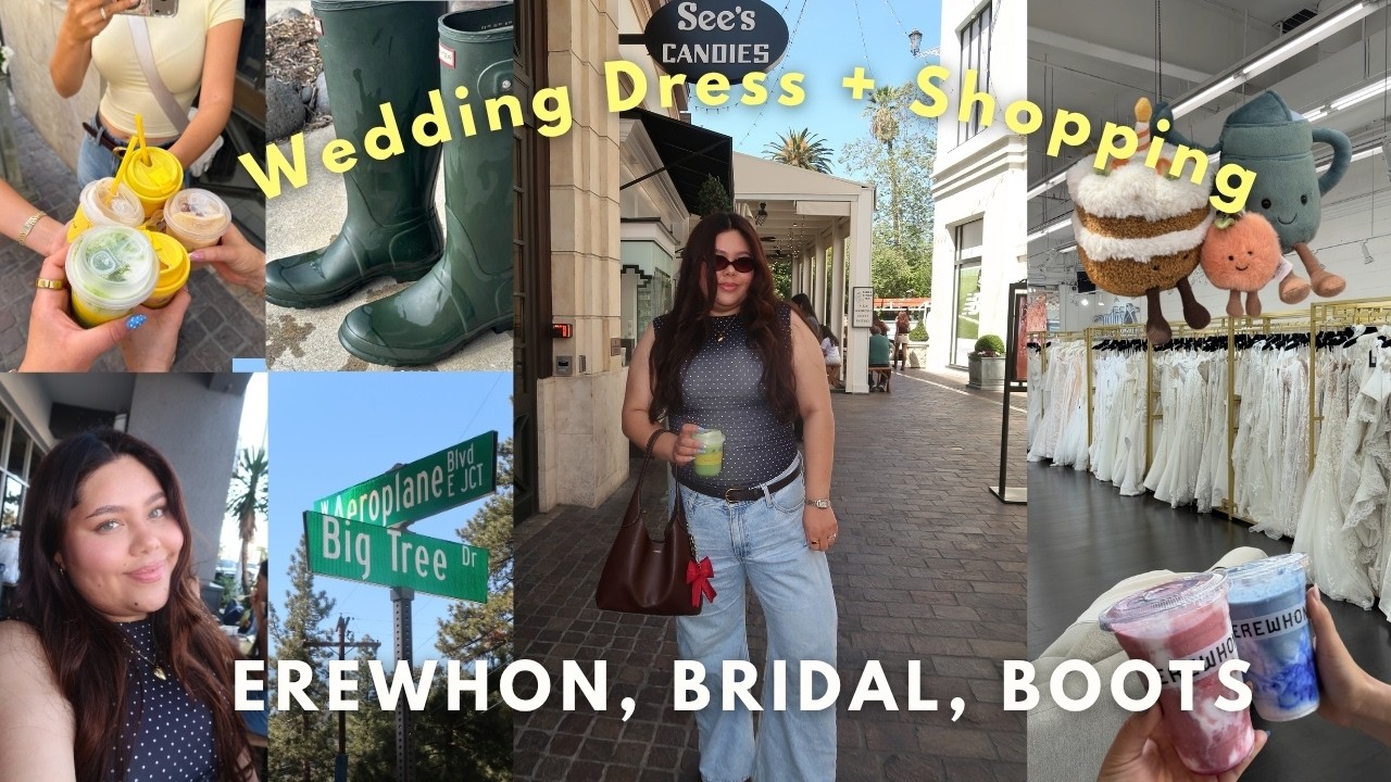 A DAY IN LA W/ THE GIRLS | WEDDING DRESS FITTING + SHOPPING