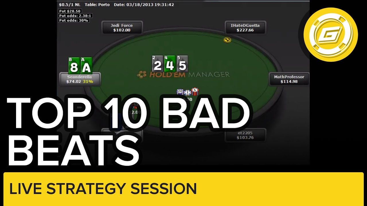 Top 10 Bad Beats - SICK SUCKOUTS - Bankroll Challenge Review