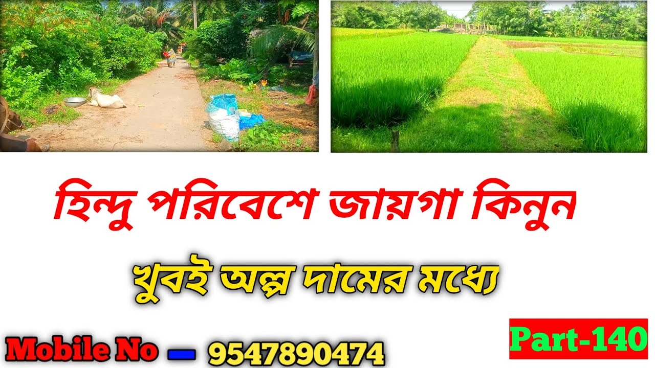 Land For Sale | ঝা চকচকে হিন্দু পরিবেশের মাঝে রয়েছে কিছু জায়গা বিক্রি জার দাম রয়েছে খুবই কম