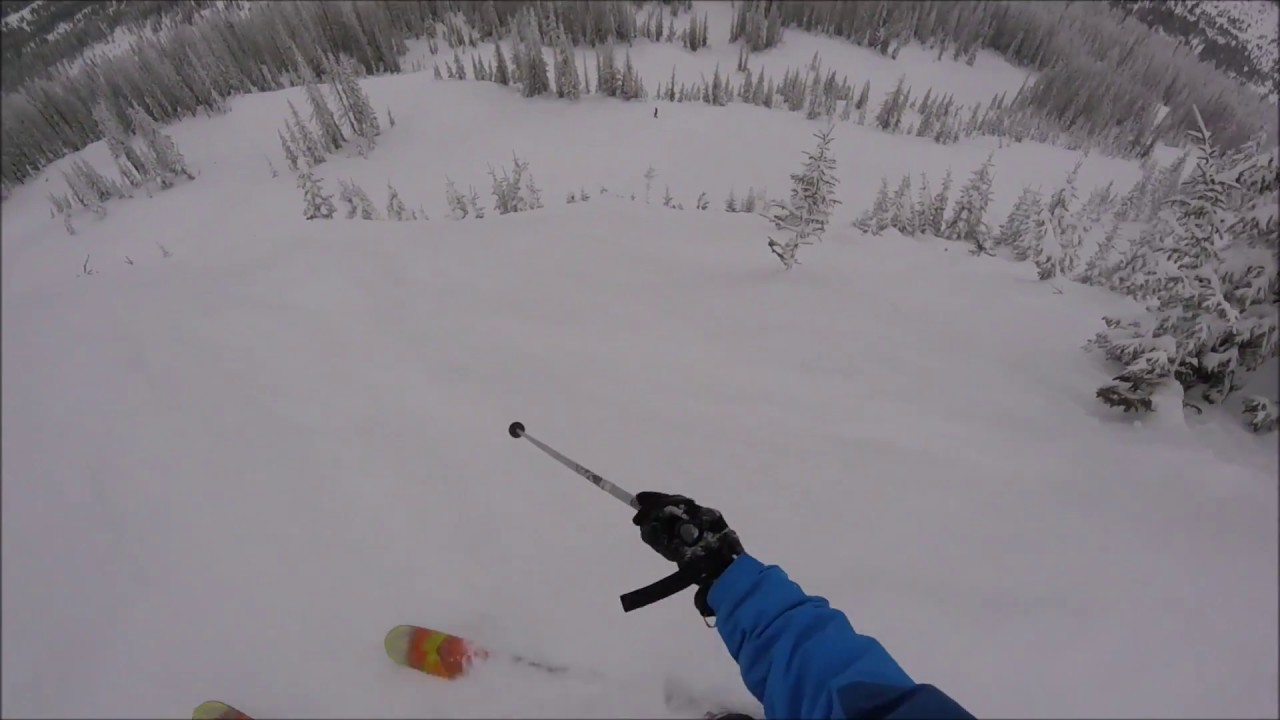WOLF CREEK POWDER DAY - Knife Ridge, Waterfall Area Cliff, and Alberta Peak (Wolf Creek Ski Cliffs)