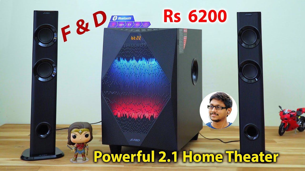 Powerful 2.1 Home Theater System for 6200 Rs | F&D T300X Unboxing & Review