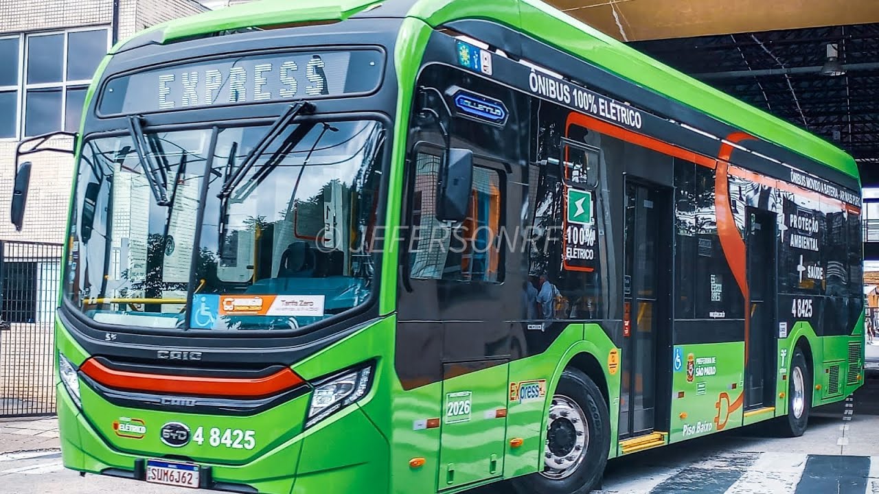 Urgente Express Transportes Urbanos recebe mais 6 unidades do E-Millenium BYD D9W acessem dê o like 