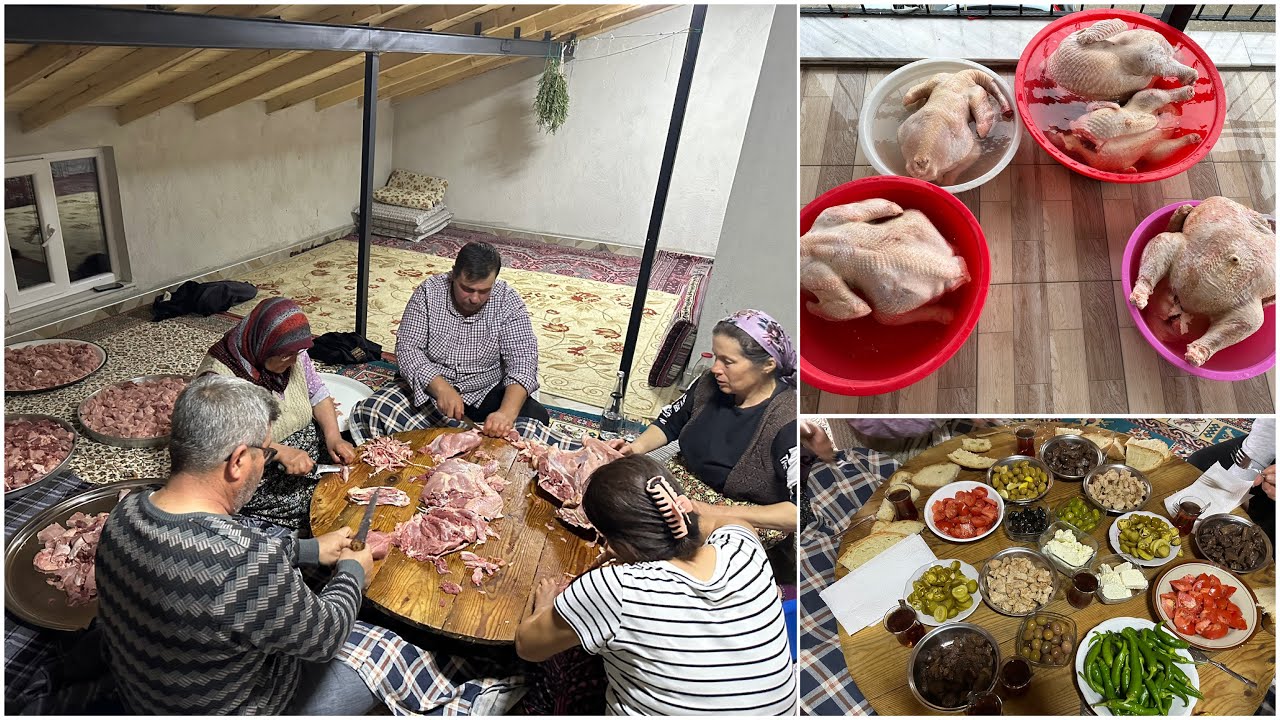 KOYUN AĞIRLIĞINDA HİNDİ❗️EKİP İŞ BAŞINDA🥰ÖĞLEN YEMEĞİMİZ