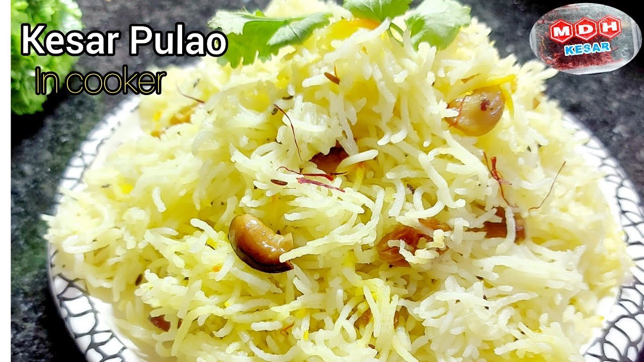 केसर पुलाव । Kesar Pulao recipe in Cooker। Saffron Rice।Zafrani Pulao। Authentic Nawabi recipe।Pulao