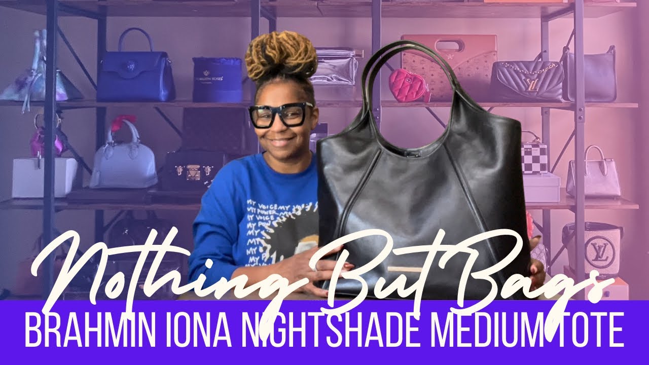 Unboxing the Brahmin Iona Nightshade Medium Tote #brahminbag