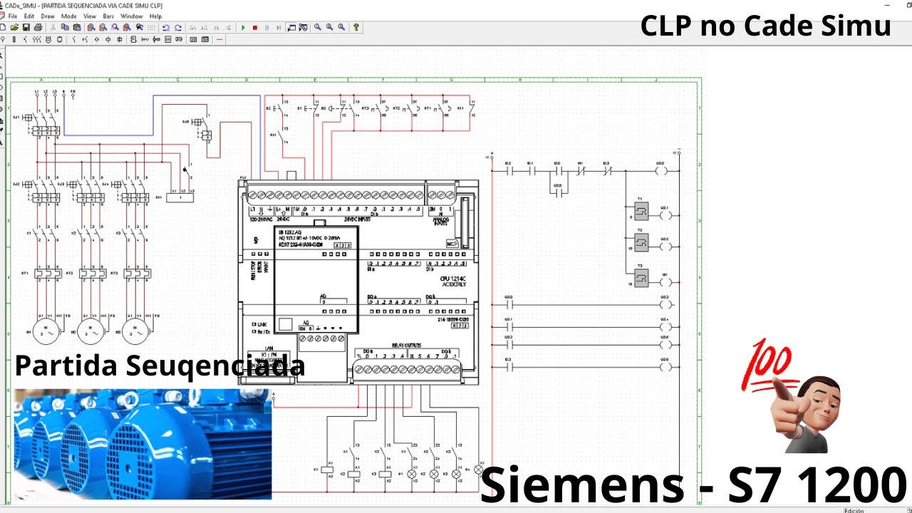 #03 Clp no Cade Simu / Partida Sequenciada / Clp Siemens S7 1200