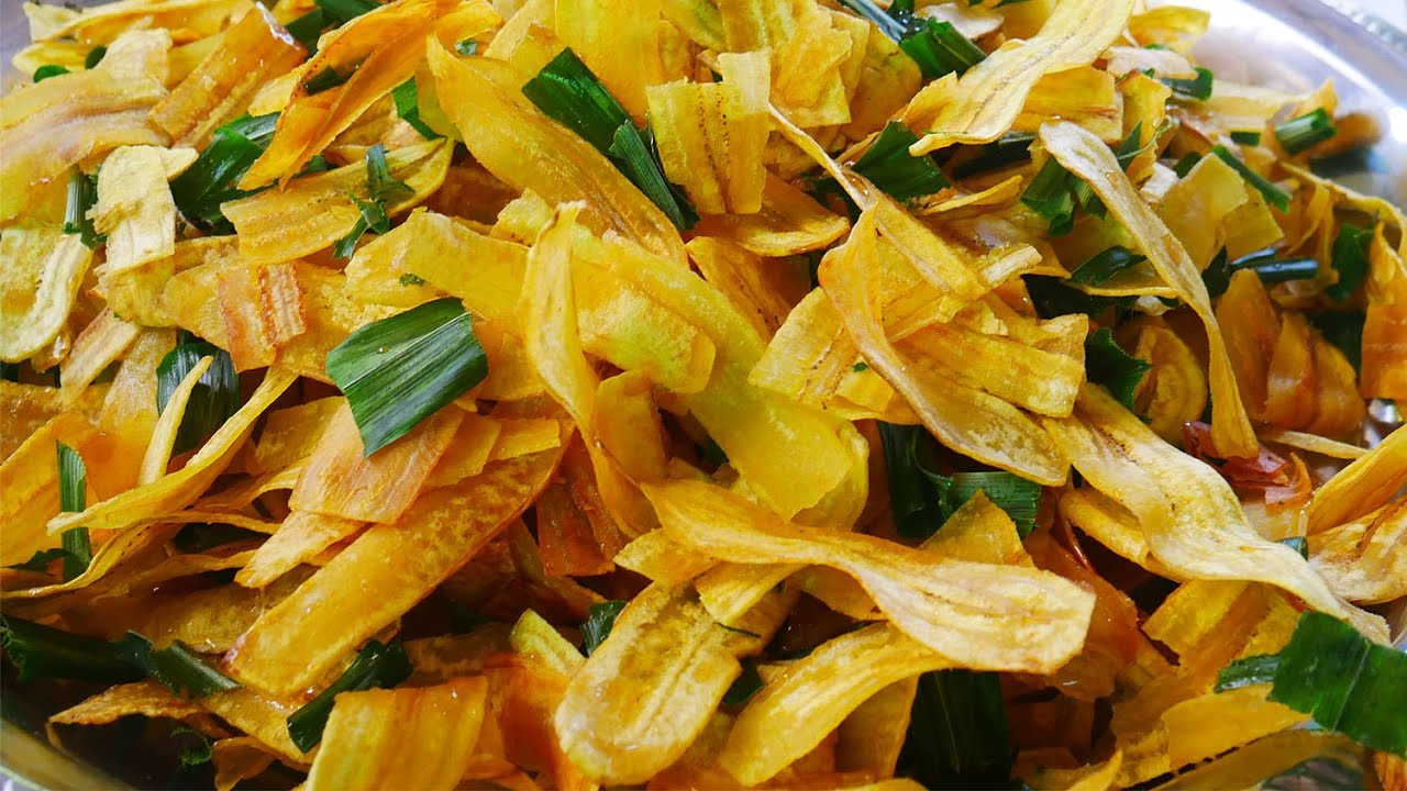 ทอดกล้วยฉาบ กล้วยหักมุก ทำง่าย ขายดี หอมใบเตย by แม่มาลี - ครัวบ้านโนน