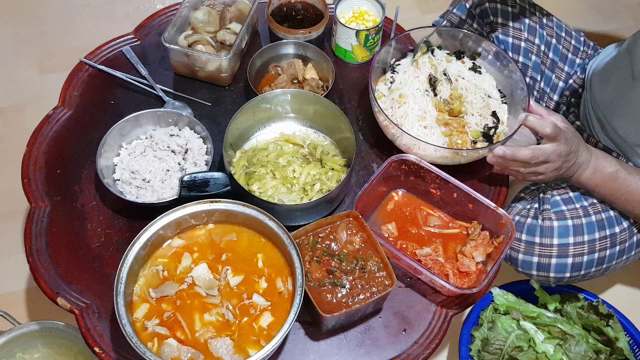 도깨비 이렇게 마이묵어?삶은국수 한 다라이 모처럼 배 터지는 먹방 하는데?