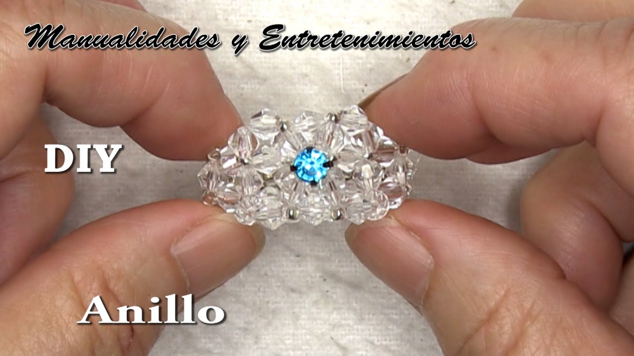 DIY -Anillo swarouski con cristalito💍💍💍
