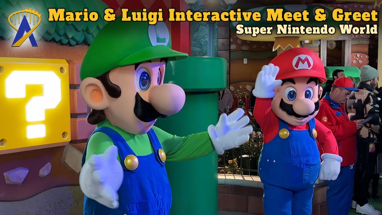 Mario and Luigi Interactive Meet & Greet at Super Nintendo World – Universal Studios Hollywood