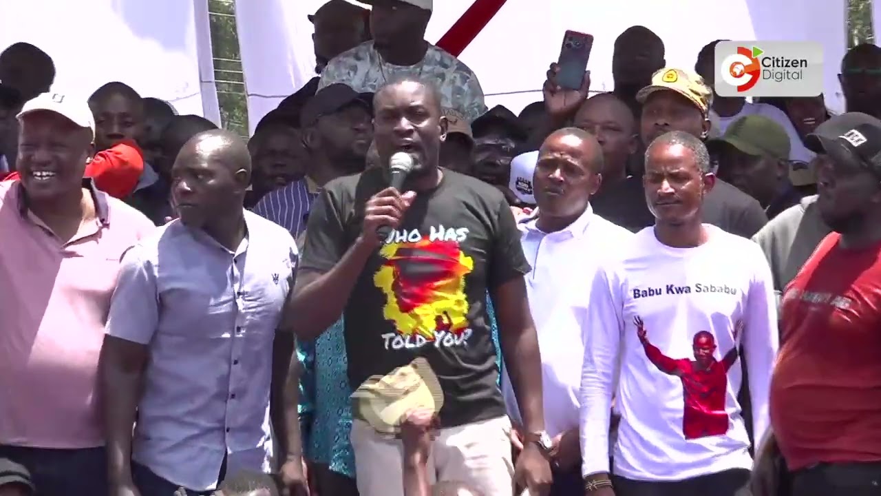 Edwin Sifuna's speech at the Linda Mwananchi rally in Kakamega