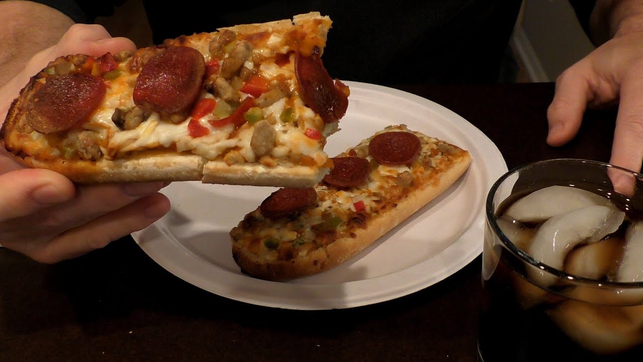 ASMR: Eating French Bread Pizza & Drinking Dr. Pepper (No talking)