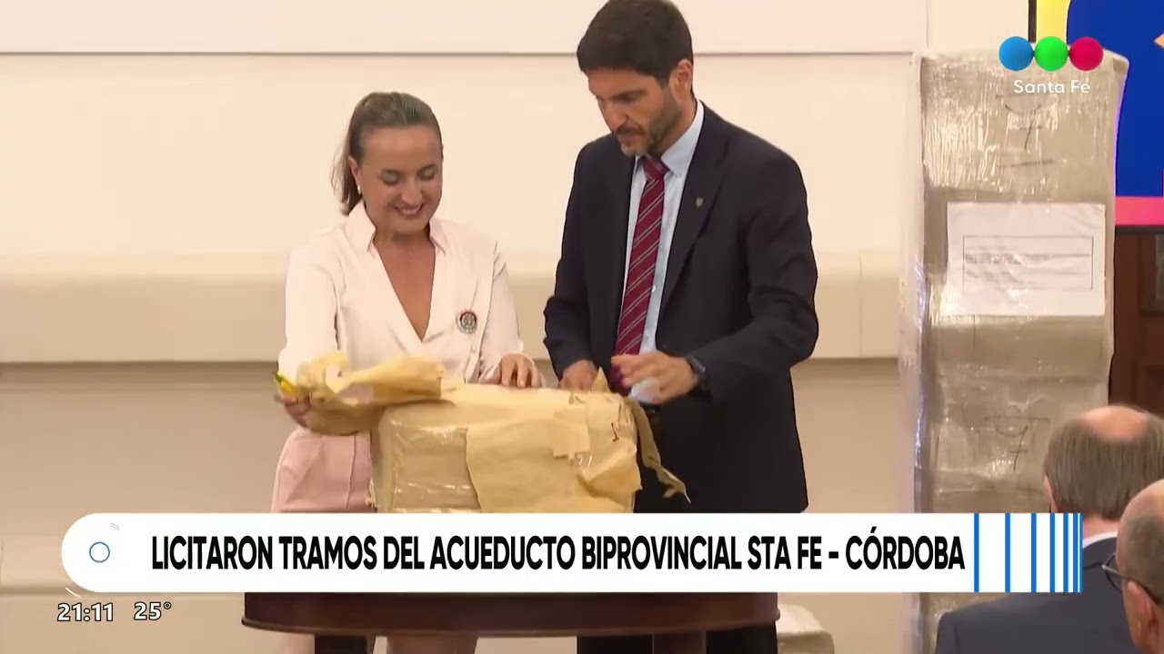 Licitaron tramos del acueducto Santa Fe - Córdoba