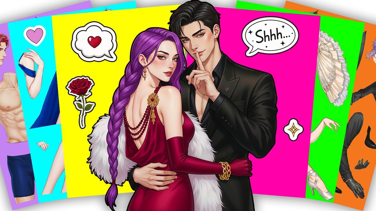 Secret Dating?! HUNTRIX RUMI x SAJABOYS JINU - KPOP DEMON HUNTERS | Sticker Book DIY