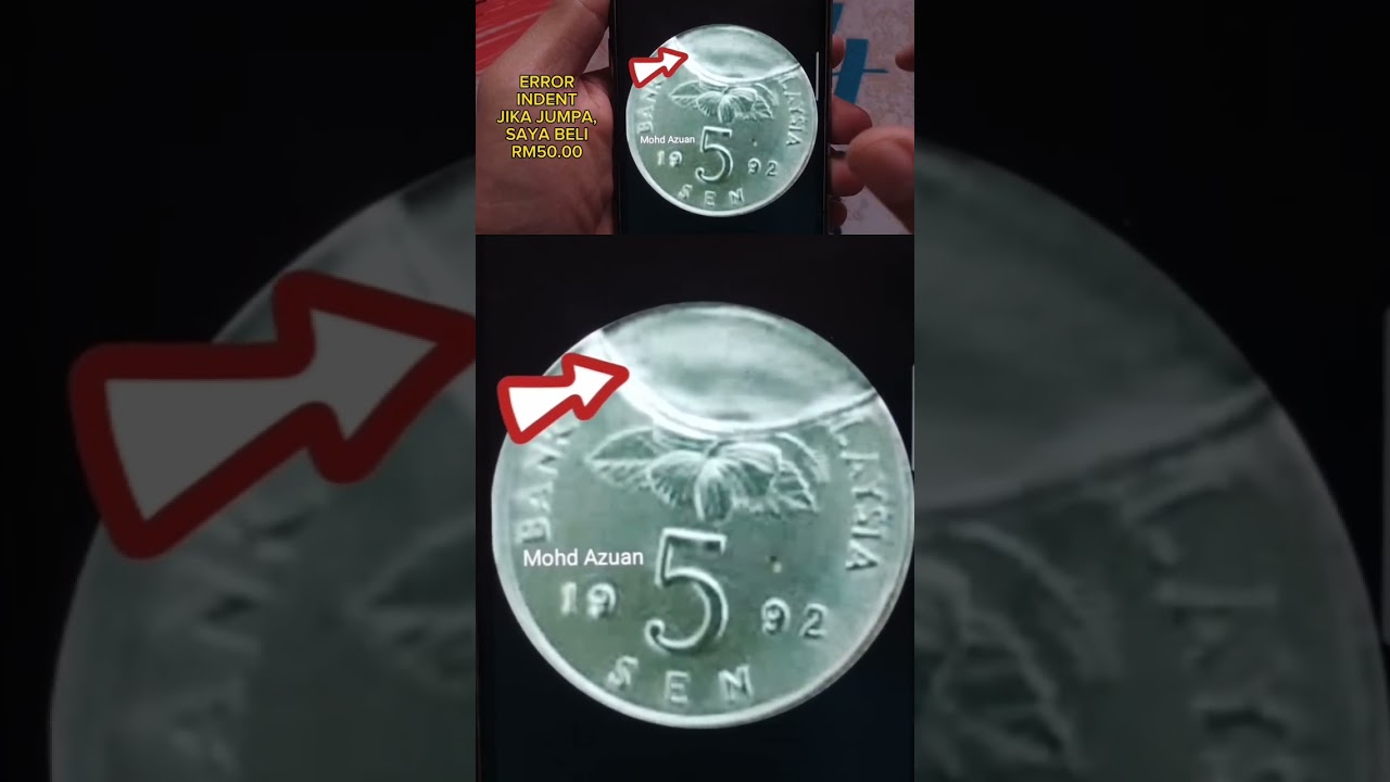 5 SEN TAHUN 1992 ERROR YANG BERNILAI TINGGI YANG DICARI DAN DIBURU SEPANJANG ZAMAN 🔥 #coinerror