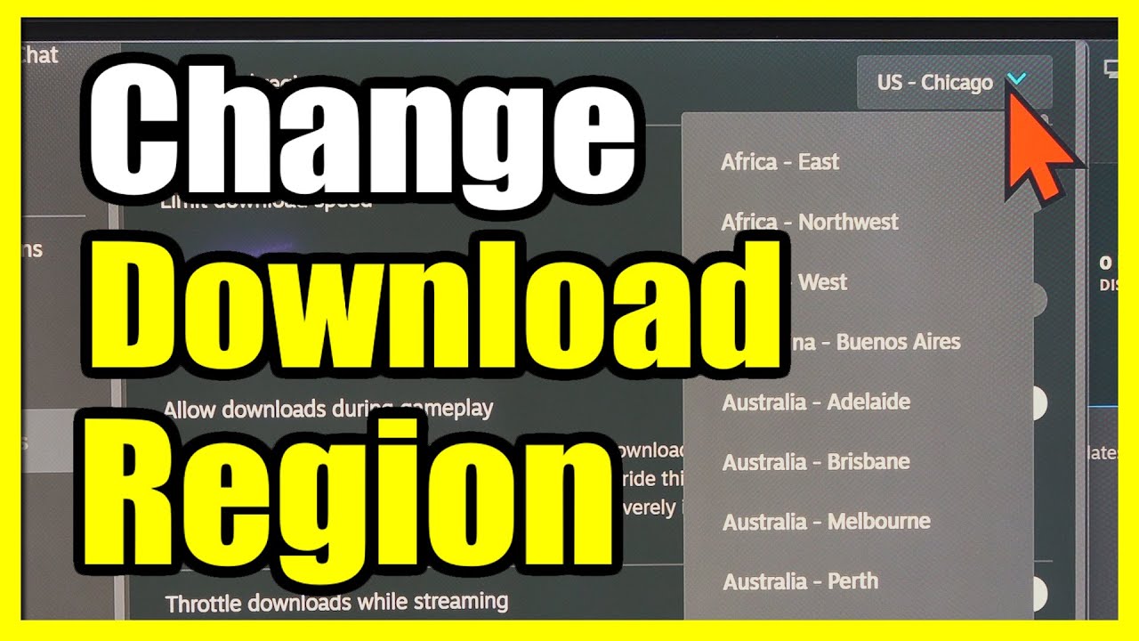 How to Change the STEAM Download Region or Country (Settings Tutorial)
