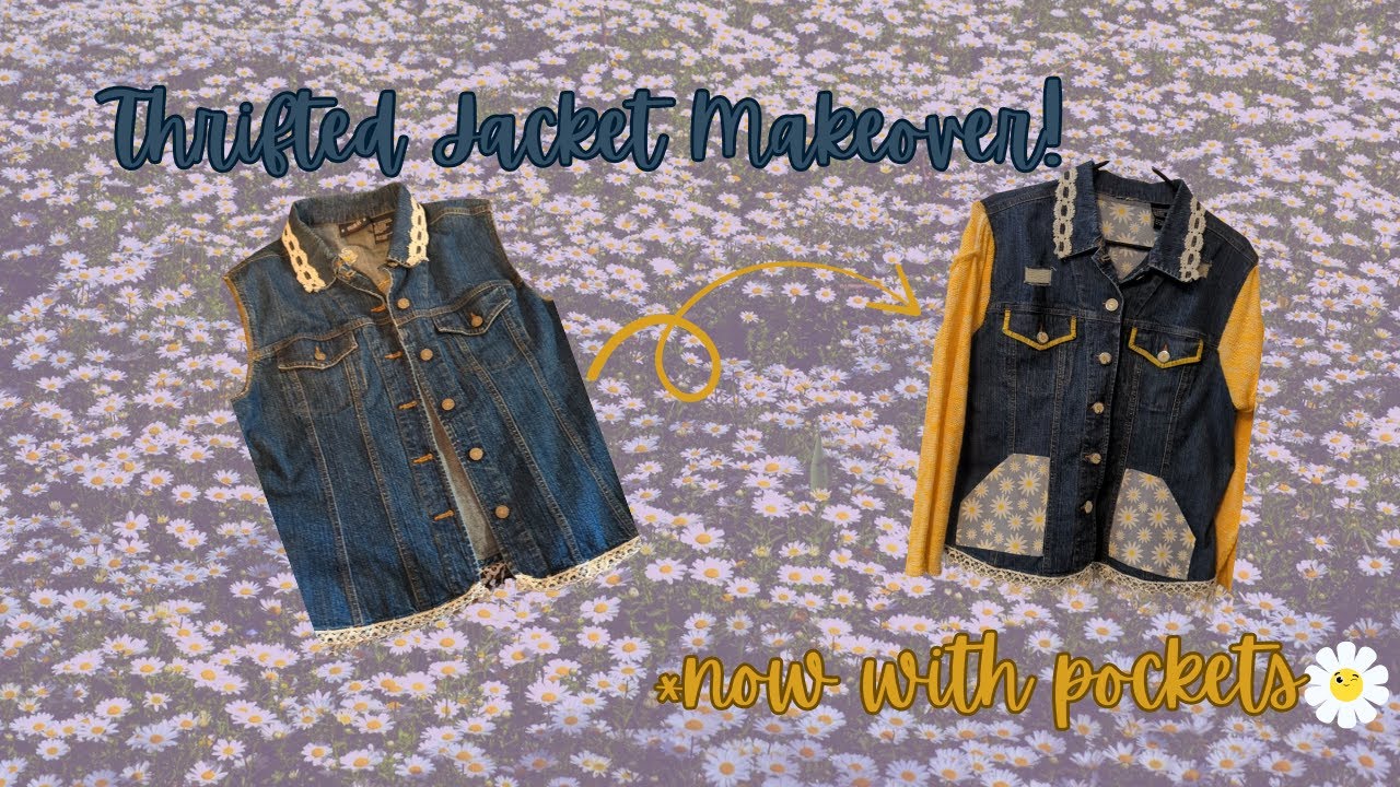 Upcycled Thrift Store Vest//Denim & Daisies Jacket