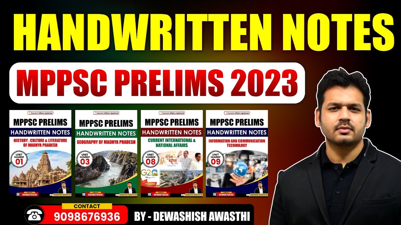 MPPSC Handwritten Notes | English Medium | MPPSC Prelims Notes | #mppsc2023 #mppscnotes