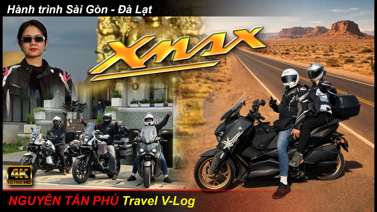 [NTP-VLOG] Đà Lạt - SG bằng ngựa chiến Xmax 300. Samten Hills với kỉ lục thế giới với nhiều kỳ quan.