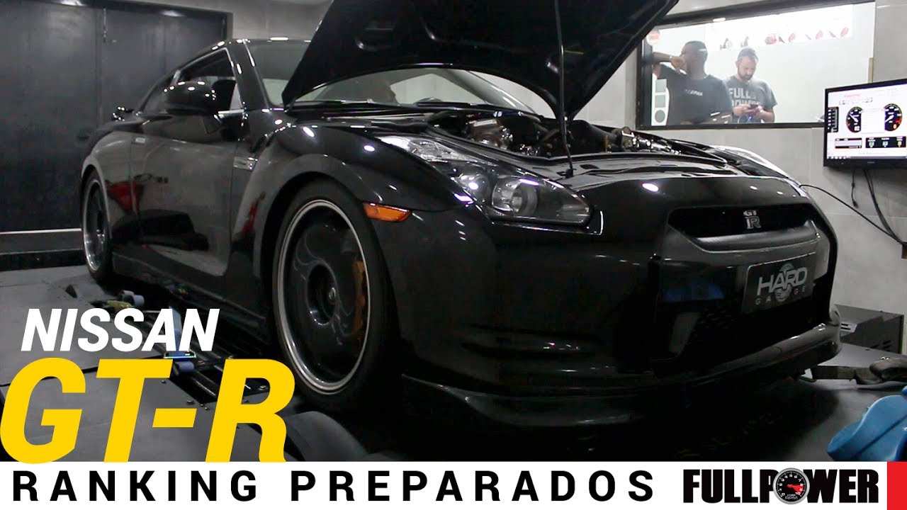 Nissan GT-R preparado: potência pouca é bobagem! Godzilla arregaça no dino. Assista 100 vezes!