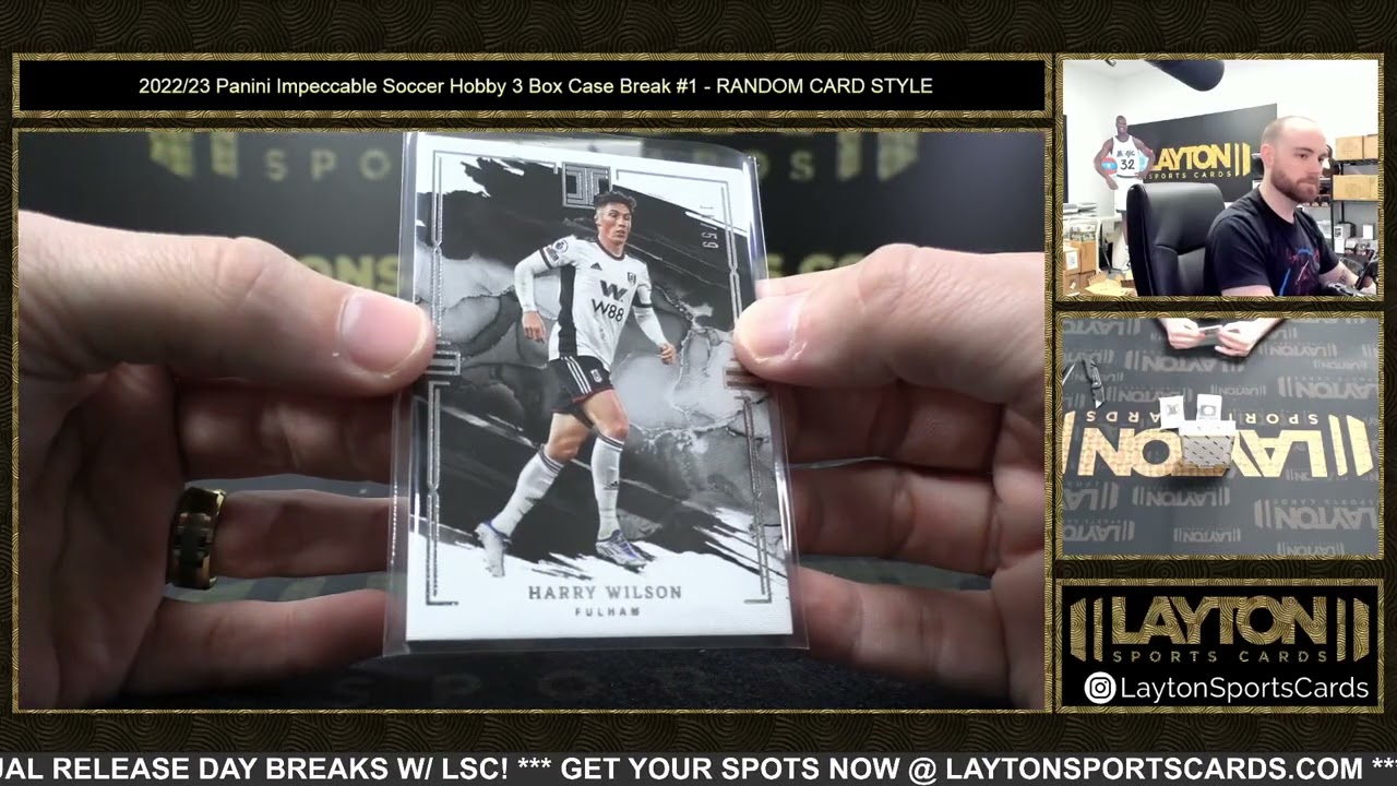 2022/23 Panini Impeccable Soccer Hobby 3 Box Case Break #1