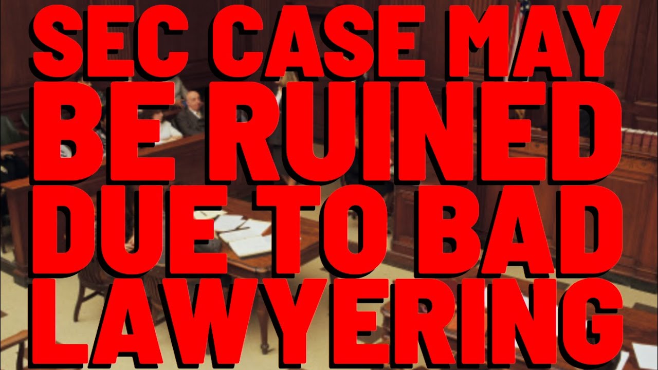SEC May Have RUINED THEIR OWN CASE Against Ripple - Pro-XRP Attorney EXPLAINS WHY
