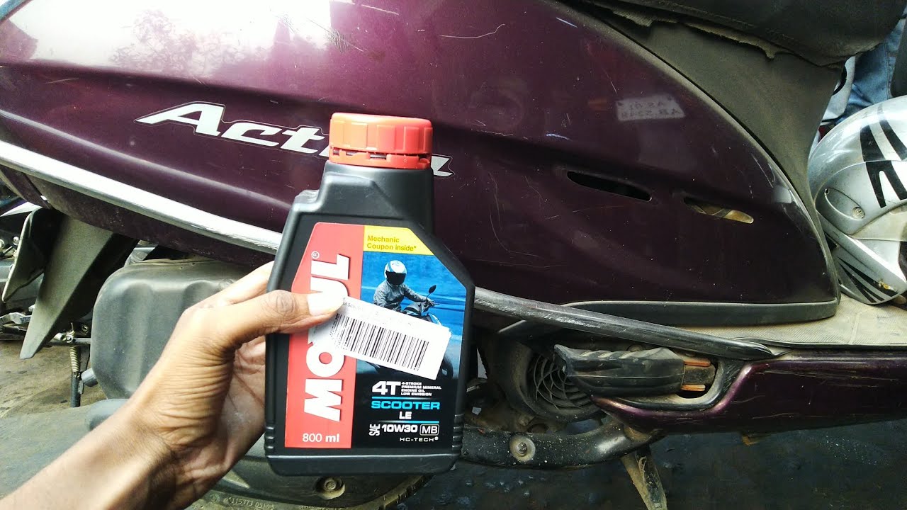 Honda Activa Engine Oil Change | Motul Oil for activa